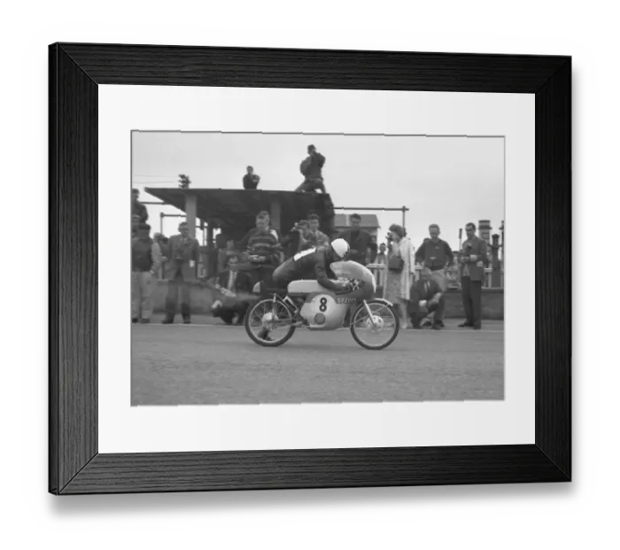 Framed Print : Japans first TT winner; Mitsuo Itoh (Suzuki) 1963 50cc TT Framed Print : Japans first TT winner; Mitsuo Itoh (Suzuki) 1963 50cc TT