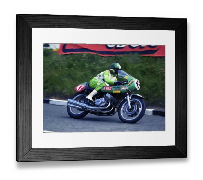 Framed Print : Keith Martin (Kawasaki) 1974 Production TT Framed Print : Keith Martin (Kawasaki) 1974 Production TT