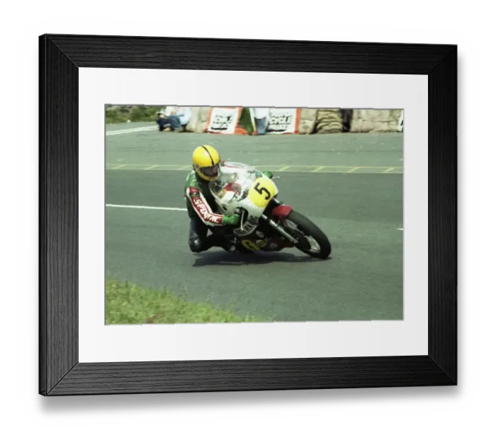 Framed Print : Joey Dunlop (Yamaha) 1980 Senior TT