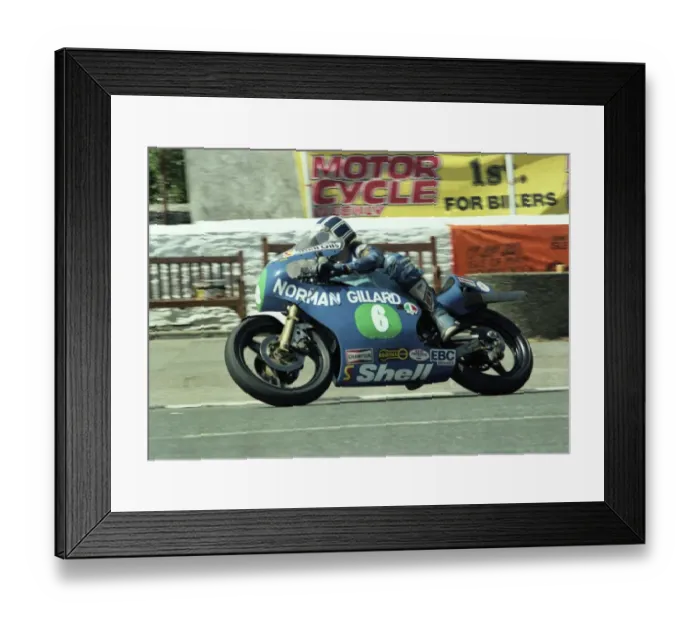 Framed Print : Phil Mellor (EMC) in Ramsey, 1983 Junior TT Framed Print : Phil Mellor (EMC) in Ramsey, 1983 Junior TT