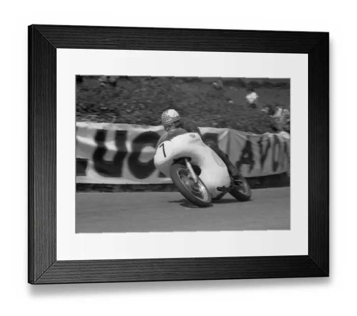 Framed Print : Mike Hailwood (AJS) 1961 Junior TT Framed Print : Mike Hailwood (AJS) 1961 Junior TT