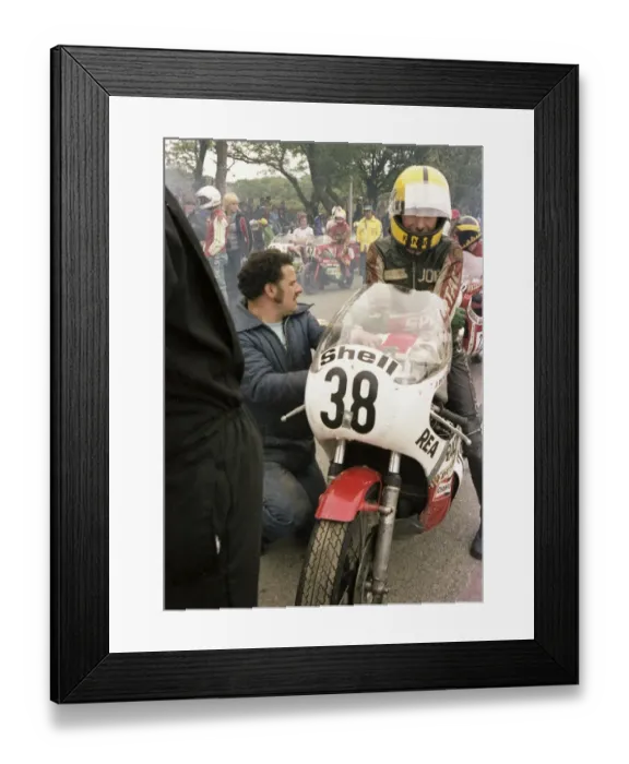 Framed Print : Fitting the hard plugs: Joey Dunlop (Yamaha) 1979 Classic TT Framed Print : Fitting the hard plugs: Joey Dunlop (Yamaha) 1979 Classic TT