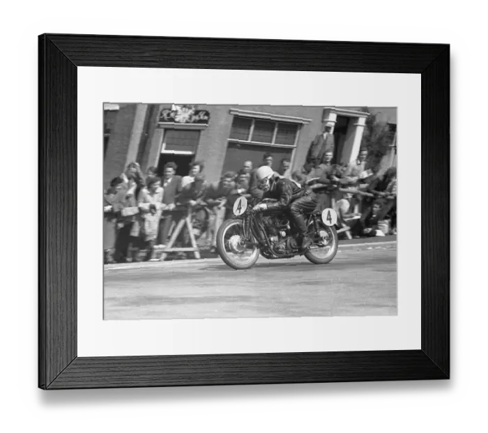 Framed Print : Charlie Bruce (Velocette) 1953 Lightweight TT Framed Print : Charlie Bruce (Velocette) 1953 Lightweight TT