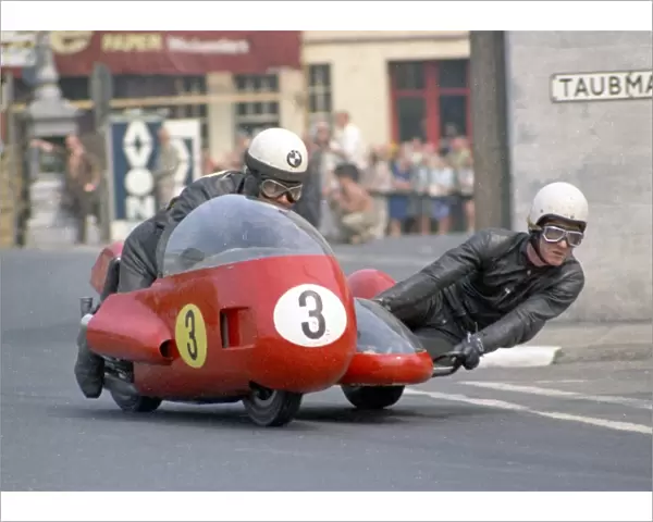 Arsenius Butscher and Karl Lauterbach (BMW) 1970 500 Sidecar TT