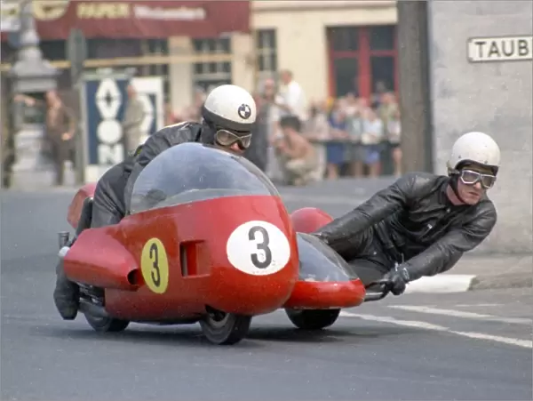 Arsenius Butscher and Karl Lauterbach (BMW) 1970 500 Sidecar TT