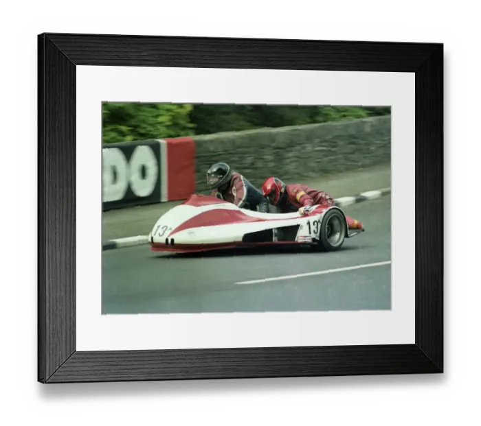 Framed Print : John Barker / Alan Langton (Yamaha) 1983 Sidecar TT Framed Print : John Barker / Alan Langton (Yamaha) 1983 Sidecar TT