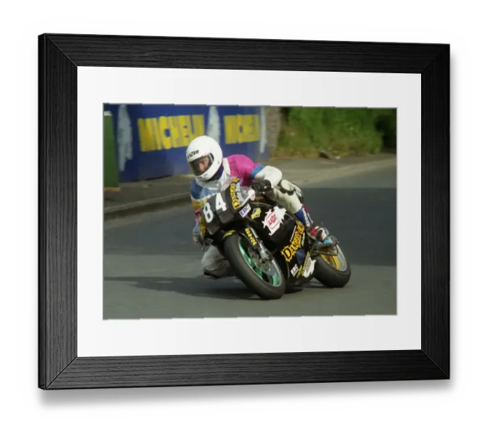 Framed Print : Alan Bushell (Suzuki) 1996 Singles TT Framed Print : Alan Bushell (Suzuki) 1996 Singles TT