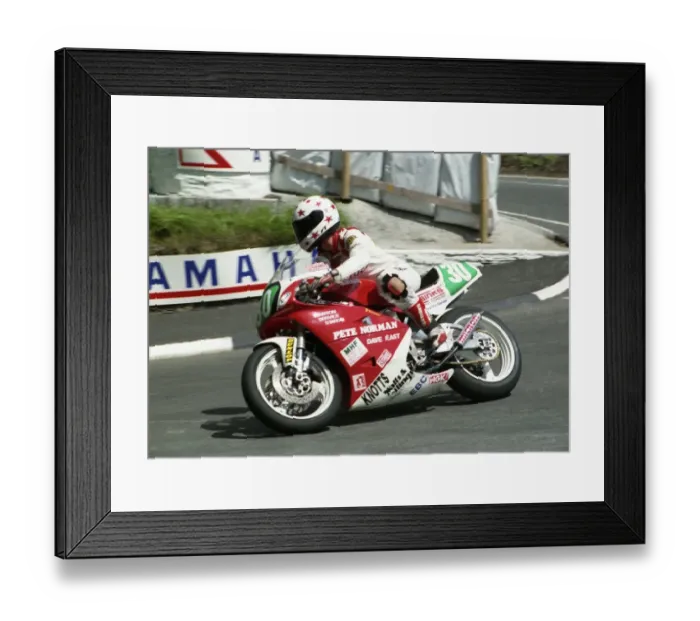 Framed Print : Sandra Barnett (Honda) at Governors Bridge: 1996 Junior TT Framed Print : Sandra Barnett (Honda) at Governors Bridge: 1996 Junior TT