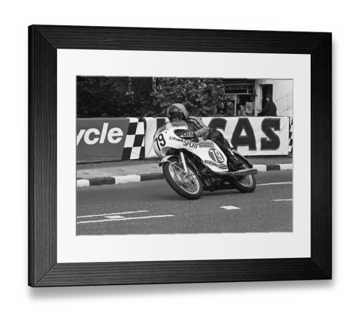 Framed Print : Phil Carpenter (Honda) 1973 Production TT