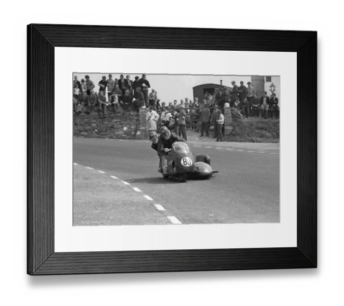 Framed Print : Fred Cornbill and M Findlay (Tiumph) 1967 Sidecar TT Framed Print : Fred Cornbill and M Findlay (Tiumph) 1967 Sidecar TT