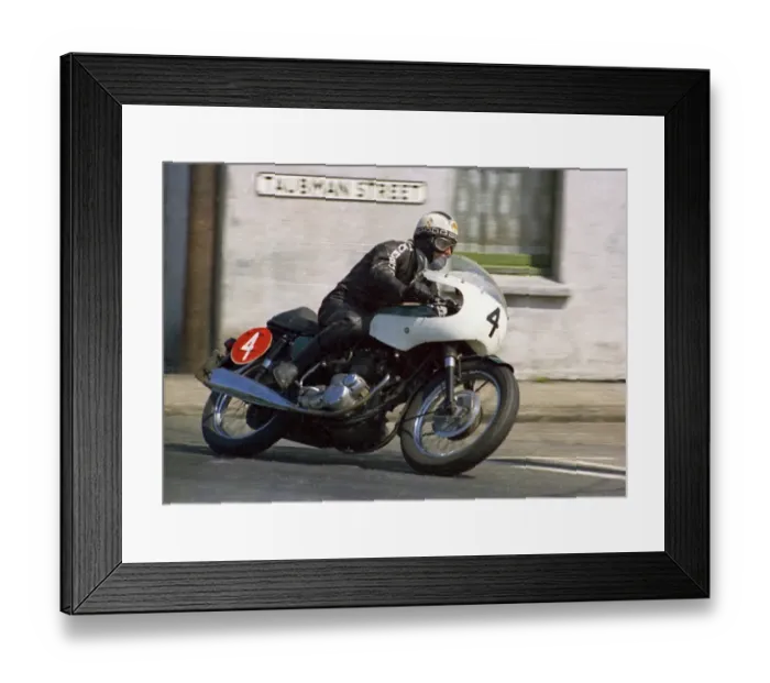Framed Print : Martin Carney (Triumph) 1969 Production TT