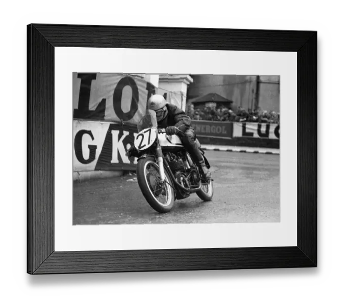 Framed Print : Frank Cope (Norton) 1955 Lightweight TT Framed Print : Frank Cope (Norton) 1955 Lightweight TT