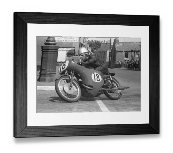 Framed Print : Gary Dickinson (MV) 1959 Ultra Lightweight TT