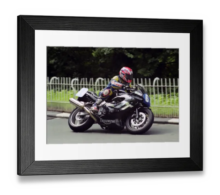 Framed Print : Paul Dobbs (Triumph) 2002 Junior TT Framed Print : Paul Dobbs (Triumph) 2002 Junior TT