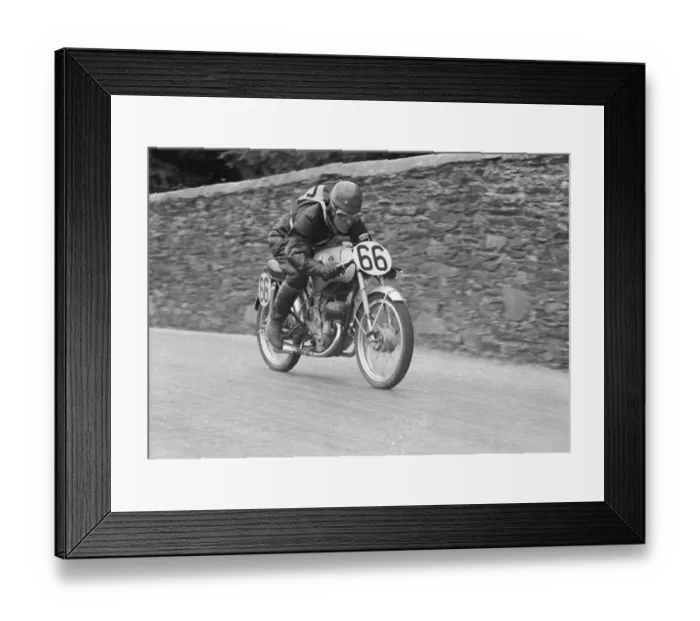 Framed Print : Lionel French (EMC Puch) 1952 Ultra Lightweight TT Framed Print : Lionel French (EMC Puch) 1952 Ultra Lightweight TT