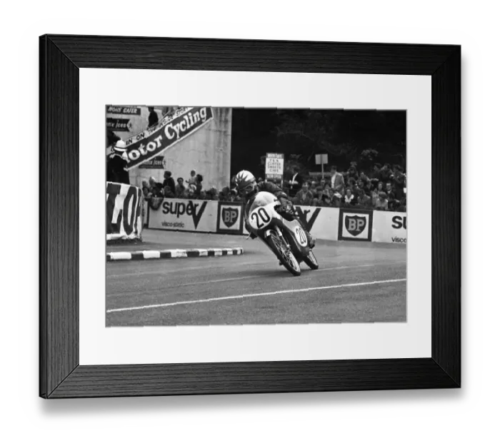 Framed Print : Brian Gleed (Honda) 1966 50cc TT Framed Print : Brian Gleed (Honda) 1966 50cc TT