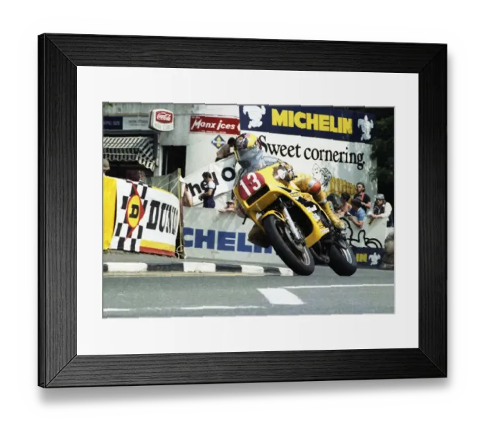 Framed Print : Chris Guy (Honda) 1982 Production TT Framed Print : Chris Guy (Honda) 1982 Production TT
