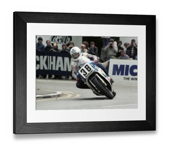 Framed Print : Mick Grant (Suzuki) 1985 Production TT Framed Print : Mick Grant (Suzuki) 1985 Production TT