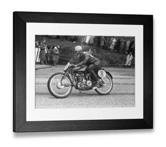 Framed Print : Len Harfield (LCH) 1955 Ultra Lightweight TT Framed Print : Len Harfield (LCH) 1955 Ultra Lightweight TT