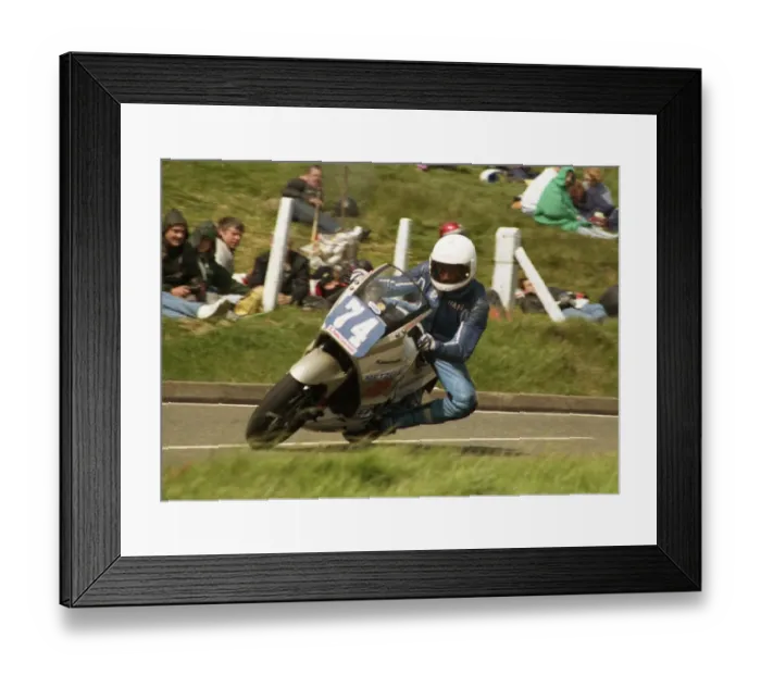 Framed Print : Hans Hart (Kawasaki) 1988 Production B TT Framed Print : Hans Hart (Kawasaki) 1988 Production B TT