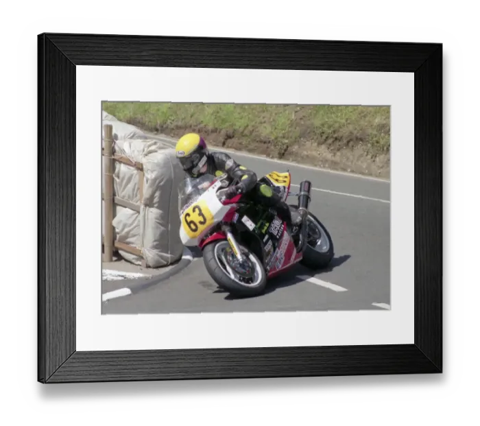 Framed Print : John Henderson (Honda) 1998 Senior TT