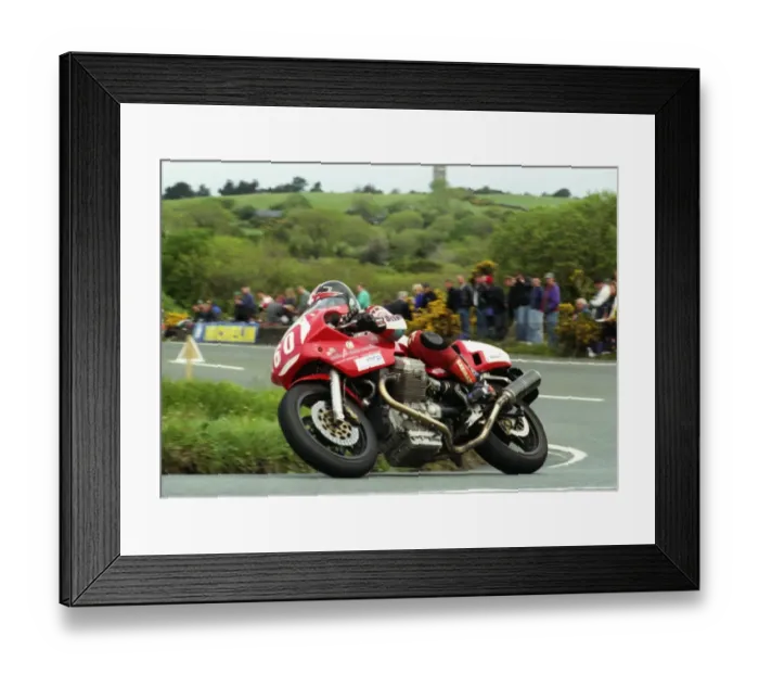 Framed Print : Peter Jarmann (Moto Guzzi) 1996 Production TT Framed Print : Peter Jarmann (Moto Guzzi) 1996 Production TT