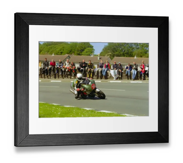 Framed Print : Ashley Law (Moto Guzzi) 2002 Production TT Framed Print : Ashley Law (Moto Guzzi) 2002 Production TT