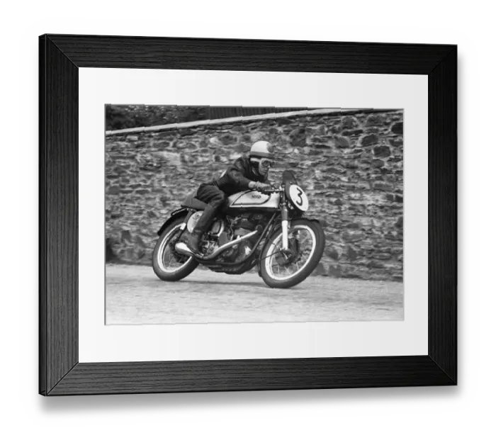 Framed Print : Ivor Lloyd (Norton) 1955 Senior TT Framed Print : Ivor Lloyd (Norton) 1955 Senior TT