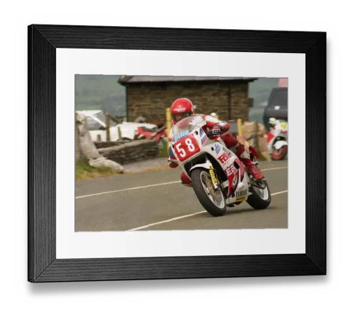Framed Print : Mac McDiarmid (Yamaha) 1988 Production TT Framed Print : Mac McDiarmid (Yamaha) 1988 Production TT
