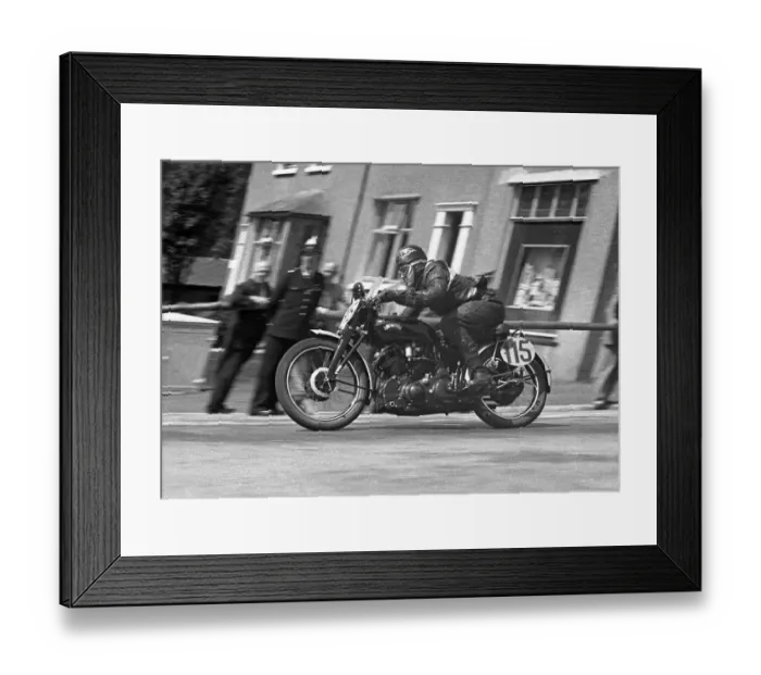 Framed Print : Richard Madsen-Mygdal (Vincent) 1953 1000 Clubman TT Framed Print : Richard Madsen-Mygdal (Vincent) 1953 1000 Clubman TT