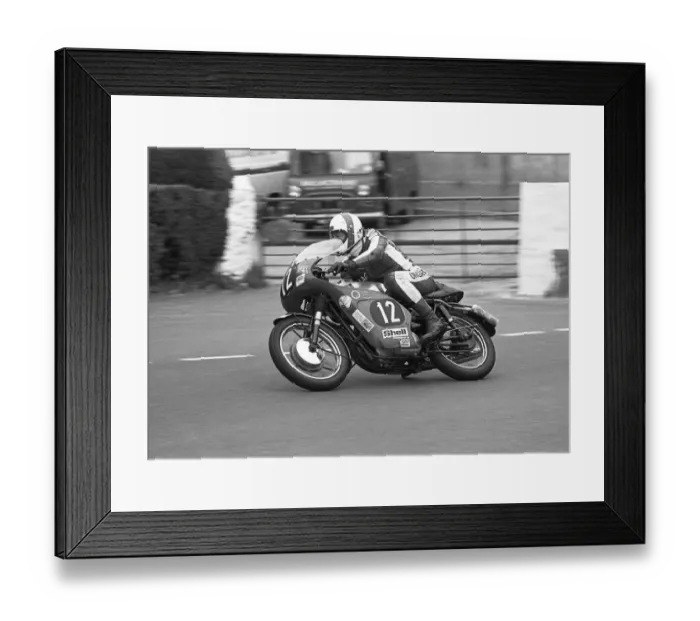 Framed Print : Dennis McMillan (Triumph) 1977 Formula Two TT Framed Print : Dennis McMillan (Triumph) 1977 Formula Two TT
