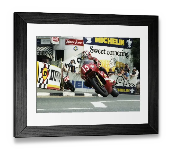 Framed Print : Bernard Murray (P&M Kawasaki) 1982 Formula One TT