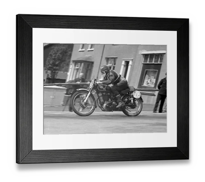 Framed Print : Goo Owen (Matchless) 1953 Clubman Junior TT Framed Print : Goo Owen (Matchless) 1953 Clubman Junior TT