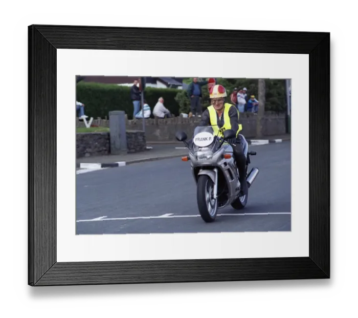 Framed Print : Frank Perris (Suzuki) 1990 Suzuki Parade Lap Framed Print : Frank Perris (Suzuki) 1990 Suzuki Parade Lap