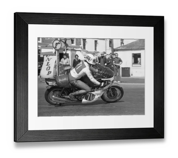 Framed Print : Gordon Pantall (Kawasaki) 1975 Production TT Framed Print : Gordon Pantall (Kawasaki) 1975 Production TT