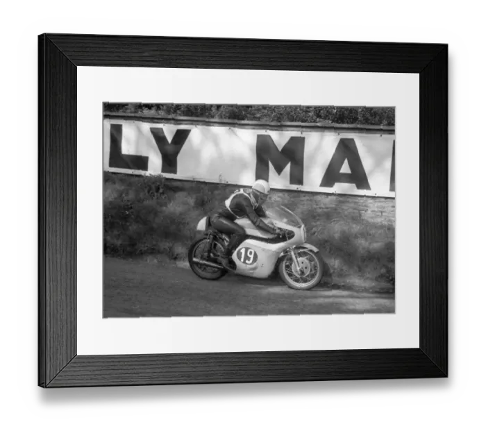 Framed Print : Osvaldo Perfetti (Bianchi) 1960 Lightweight TT Framed Print : Osvaldo Perfetti (Bianchi) 1960 Lightweight TT