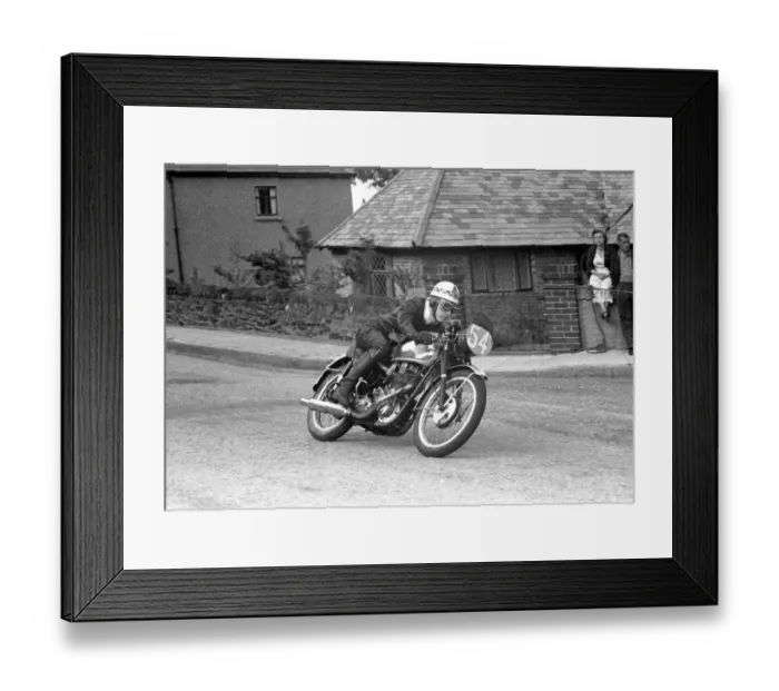 Framed Print : Len Rutherford (BSA) 1956 Senior Clubman TT Framed Print : Len Rutherford (BSA) 1956 Senior Clubman TT
