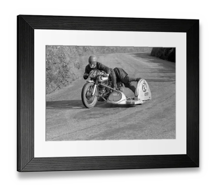 Framed Print : Alec Skein & Don Overall (Norton) 1954 Sidecar TT Framed Print : Alec Skein & Don Overall (Norton) 1954 Sidecar TT