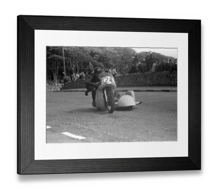 Framed Print : Derek Yorke & G W Mason (Norton) 1959 Sidecar TT Framed Print : Derek Yorke & G W Mason (Norton) 1959 Sidecar TT