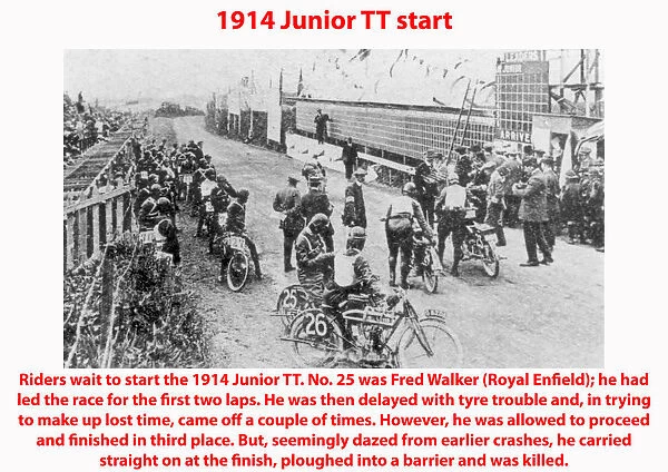 1914 Junior TT start