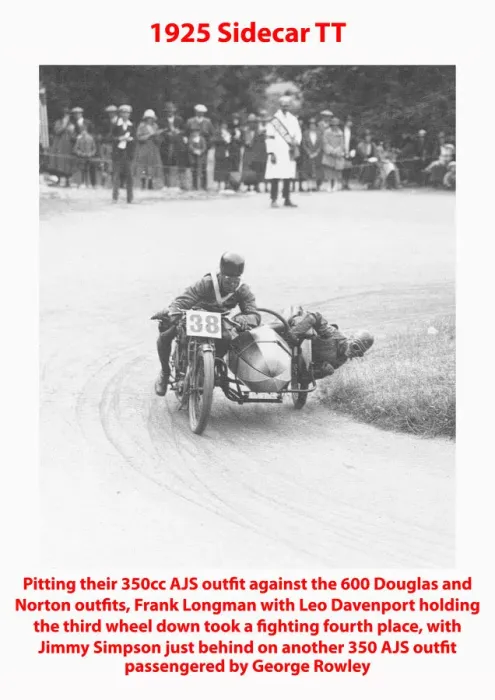 Framed Print : 1925 Sidecar TT