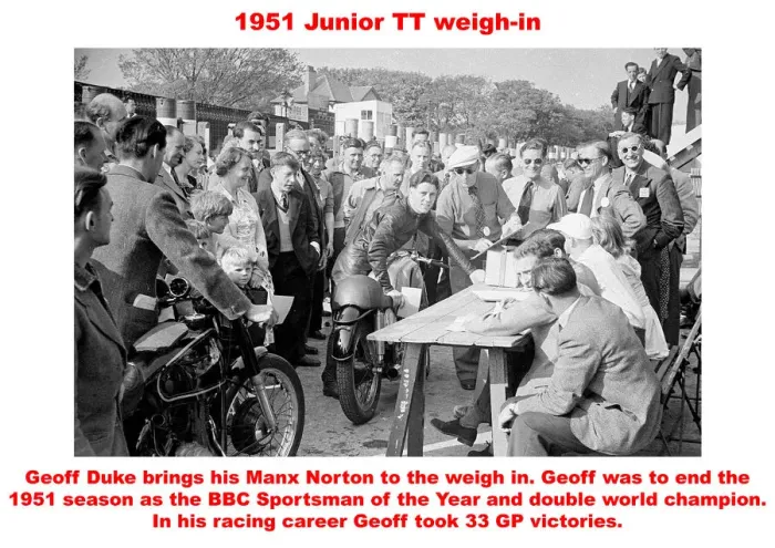 Framed Print : 1951 Junior TT weigh-in Framed Print : 1951 Junior TT weigh-in