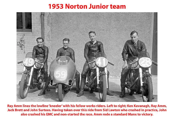 1953 Junior Norton team