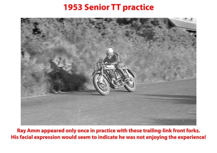 Framed Print : 1953 Senior TT practice Framed Print : 1953 Senior TT practice