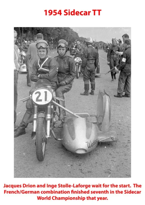 Framed Print : 1954 Sidecar TT Framed Print : 1954 Sidecar TT