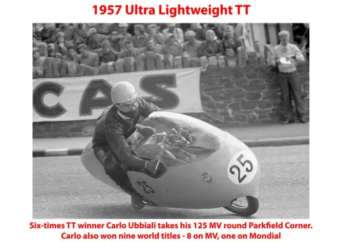 Framed Print : 1957 Ultra Lightweight TT Framed Print : 1957 Ultra Lightweight TT