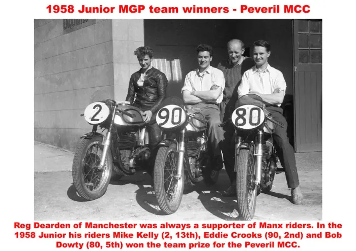 Framed Print : 1959 Junior MGP team winners - Peveril MCC Framed Print : 1959 Junior MGP team winners - Peveril MCC