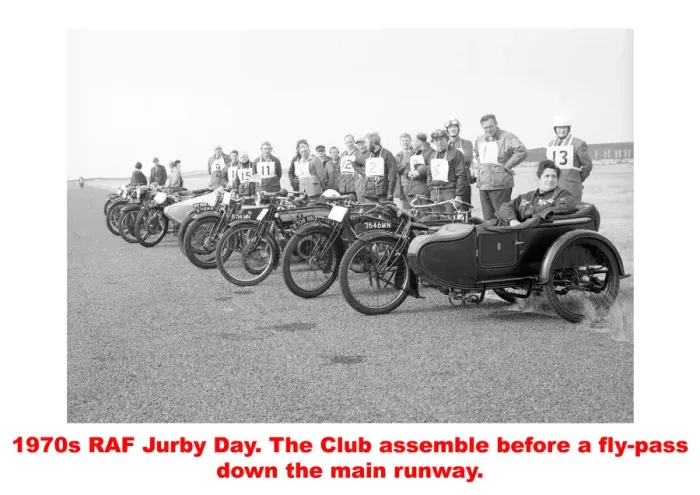 Framed Print : 1970s R. A, F, Jurby Day V. M. C. C. members Framed Print : 1970s R. A, F, Jurby Day V. M. C. C. members