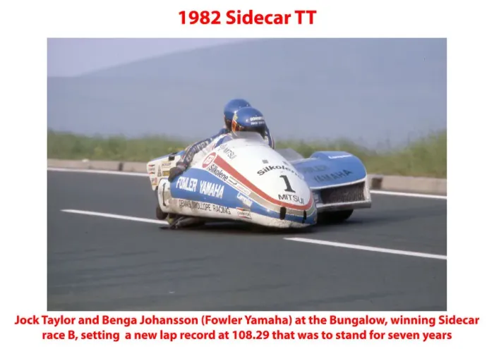 Framed Print : 1982 Sidecar TT