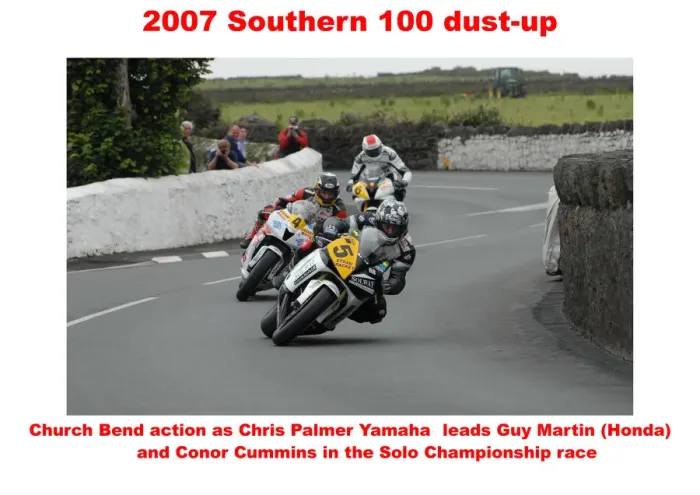 Framed Print : 2007 Southern 100 dust-up